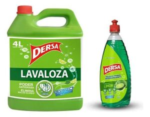 Lavaloza Dersa Liquido Limón Garrafa x4L + Botella x750ml