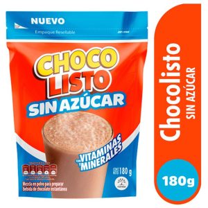 Bebida Achocolatada ChocoListo Sin Azúcar Con Stevia Vitalisto Dp x180g