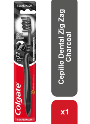 Cepillo Dental Colgate Suave Zig Zag Charcoal (1 und)