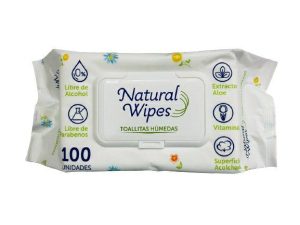Pañitos Húmedos Natural Wipes x100 Und