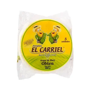 Arepa El Carriel De Maíz Oblea 5 Porciones x500g