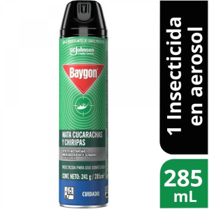BAYGON MATA CUCARACHAS Y CHIRIPAS EN AEROSOL X241g