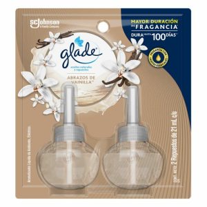 Repuesto Ambientador Glade Abrazos de Vainilla Electrico 2und x21ml