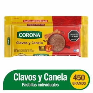 Chocolate Corona Sabor Clavos y Canela x450g