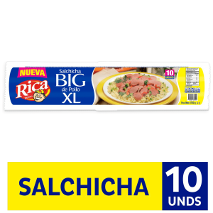 Salchicha Rica BIG De Pollo XL 10und x1700g