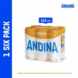 Cerveza Andina Lata 310ml x 6 Unds