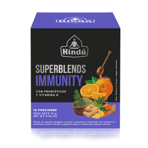 Hindú Té SuperBlends Immunity Con Probióticos y Vitamina D X10 Bolsitas *16g